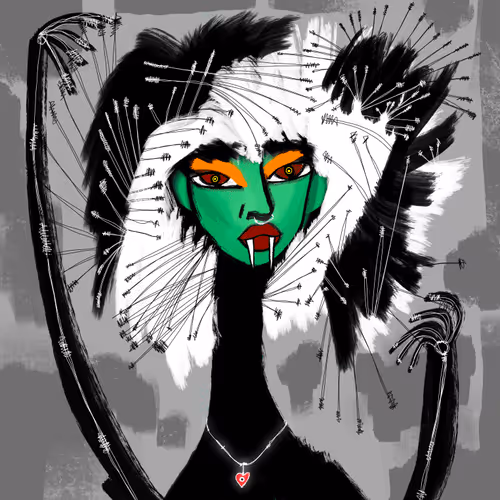 Altered Long Neckie Ladies