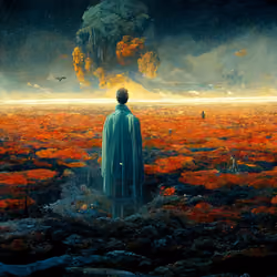 The first person to return to planet Earth after a nuclear war.