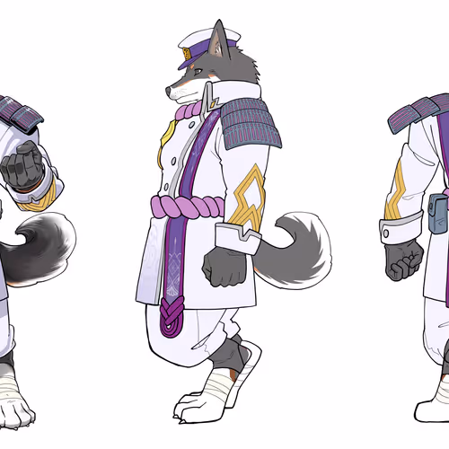 #002 忠孝の軍人 The Loyal Samurai(設定画)