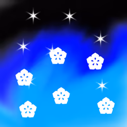 dark?blue?cyan?flower????