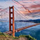 Golden Gate Bridge Art