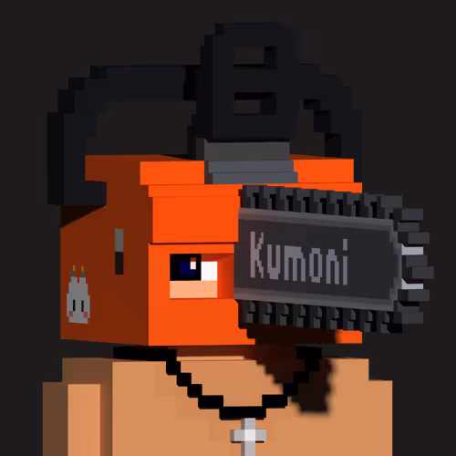 VOXEL COVERED PEOPLE　チェーンソー