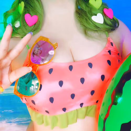 Boob Selfie Art #048 [Watermelon Girl]
