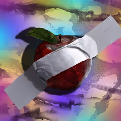 The trapped apple