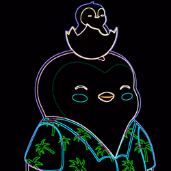 Neon Pudgy Penguin 907