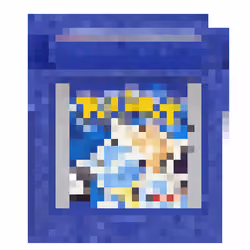 Pixelated Pokemon Blue Cartridge