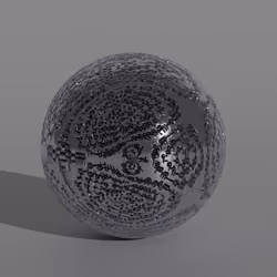 autoglyph 3d #430 silver