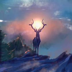 Beautiful Nature and Deer