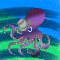 Mr. Octopus, wears a cylinder