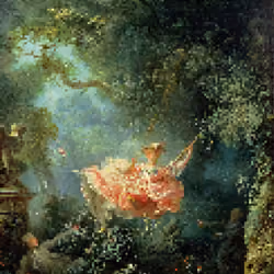 Pixel Painting #67: Jean-Honoré Fragonard - The Swing