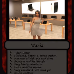 Love Lust Hate Anger Maria Collectible Character Card NFT