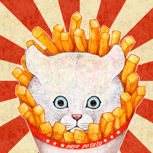 cat 008 french fries