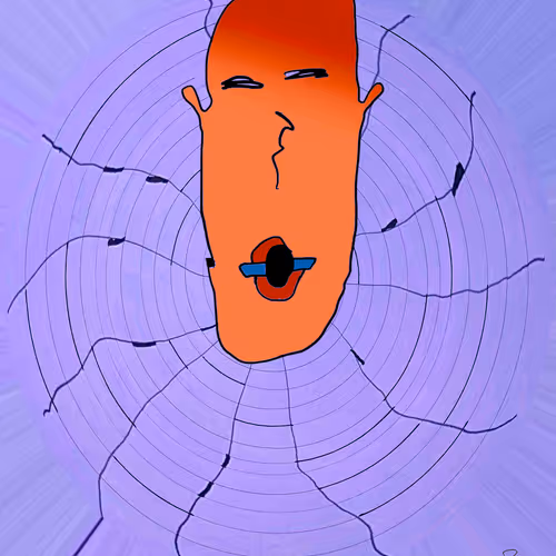 Shockingly Relevant (orange)  by Karrie Ross
