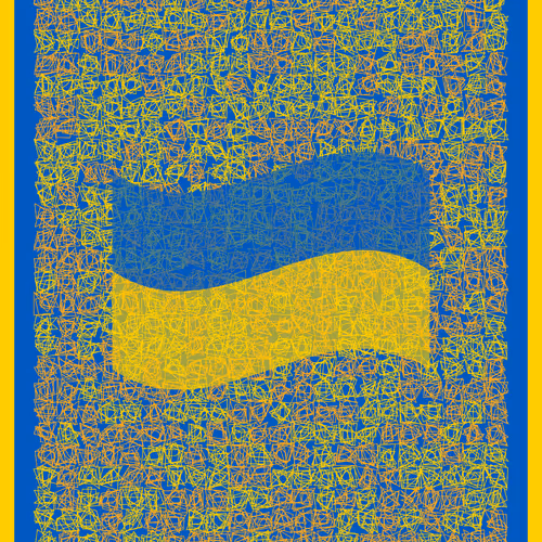 Anxiety Lines Refocused - Stand With Ukraine