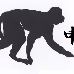 Until the time-lapse video "Paper-cutting monkey" is made.　タイムラプス動画”切り絵　猿”が出来るまで