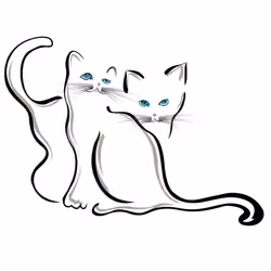 Two cute cats