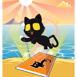 Very, Very, Very, Very, Lucky Black Cat 