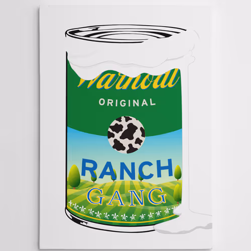 WARHODL "DRIPPING RANCH GANG" Original Can
