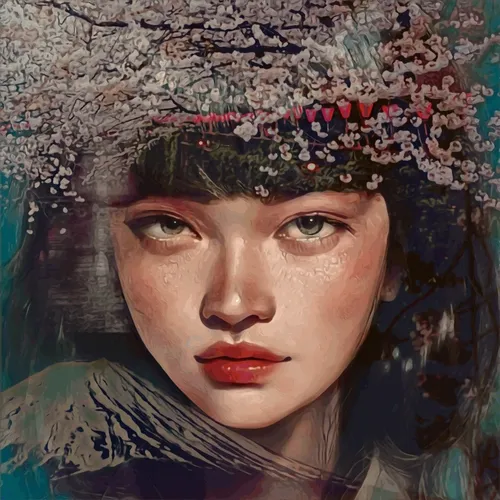 "Sakura Girl" 1/1 + all 3 still artworks in 'Unlockable Content'