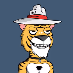 Grouchy Tiger Social Club #7609
