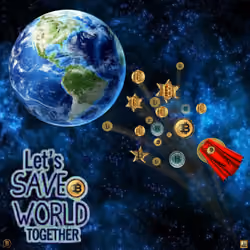 "Let's save the world together" 