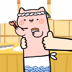 Long long japan chef cat #212