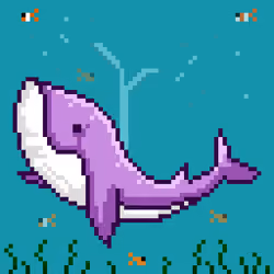 #2 whale purple