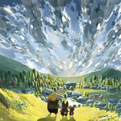Flower fox #07 human land