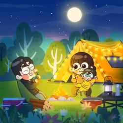 Vol 2. Camp fire in the wood