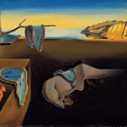 The Persistence of Memory Pixel Art Work