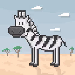 PixelPets #004 - Zebra