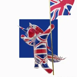 Degen Unicorn English Flag #26/100