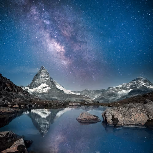 Stargazing above the Matterhorn