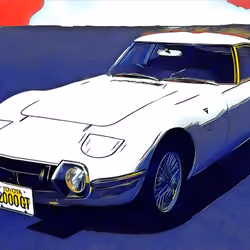The first Japanese supercar, the 2000GT.