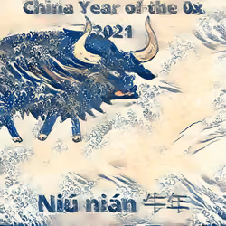 Chinese Year Animals New Year Holidays 1 of 1 www.Crypto-Casa.com Niu nian Series 2 #6