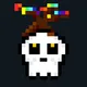 Kawaii SKULL #642 rainbow Bonsai