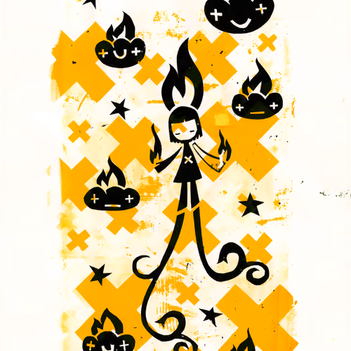 Lucy in the sky. Limited edition Screen print 3 of 13 by Andreas Ekberg