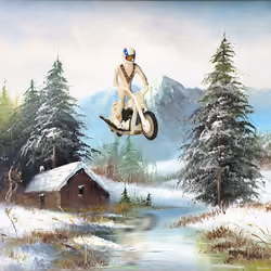 Mountain Cabin Evil Knievel