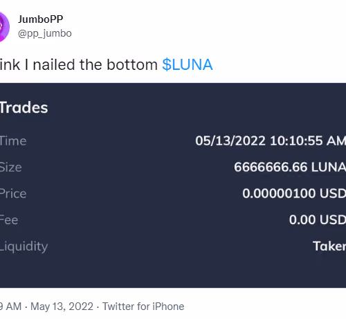 Nailing the bottom of LUNA