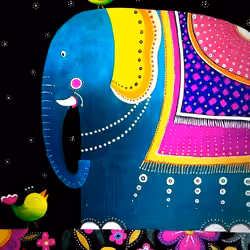 The happiness of the Elephant