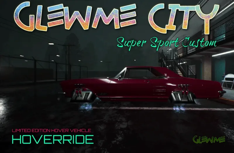 Hoverride SS Custom, Limited Edition Vehicle With Hood Decal