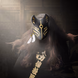 Kitsune mask on