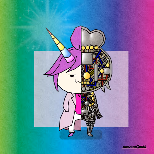 Mechanical Unicorn Hair Root Girls