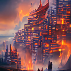 Burning City #001