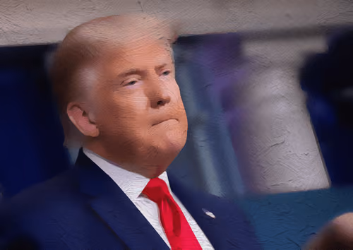 Oil On Canvas #1 - Donald Trump