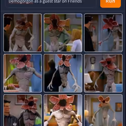 Demogorgon as a guest star on Friends