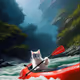 Cat in a Kayak (The Intensity Mounts)