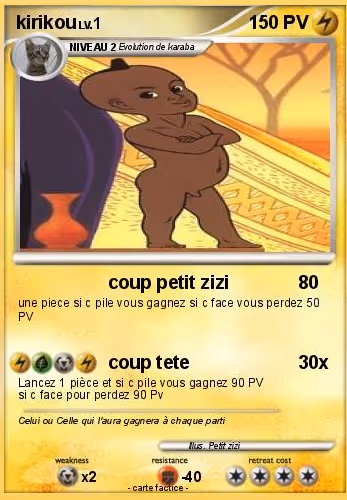 Kirikou card lv1 