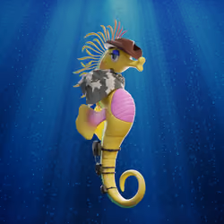 Legendary Sea Horse 3D Art SevenSeas7NFT #17