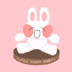 no.49 little fluffy rabbit original master model